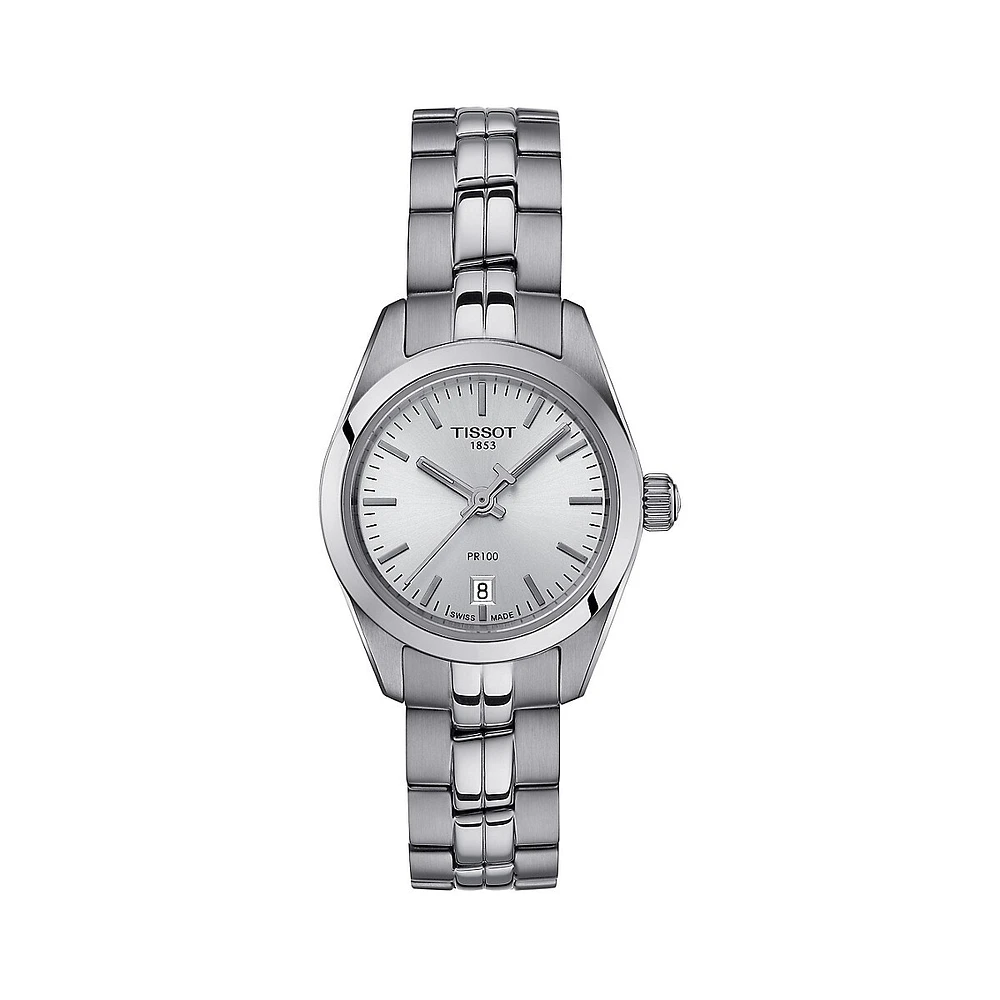 Montre-bracelet en acier inoxydable T-Classic PR 100