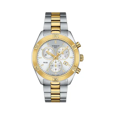 Élégante montre-bracelet chronographe T-Classic 100