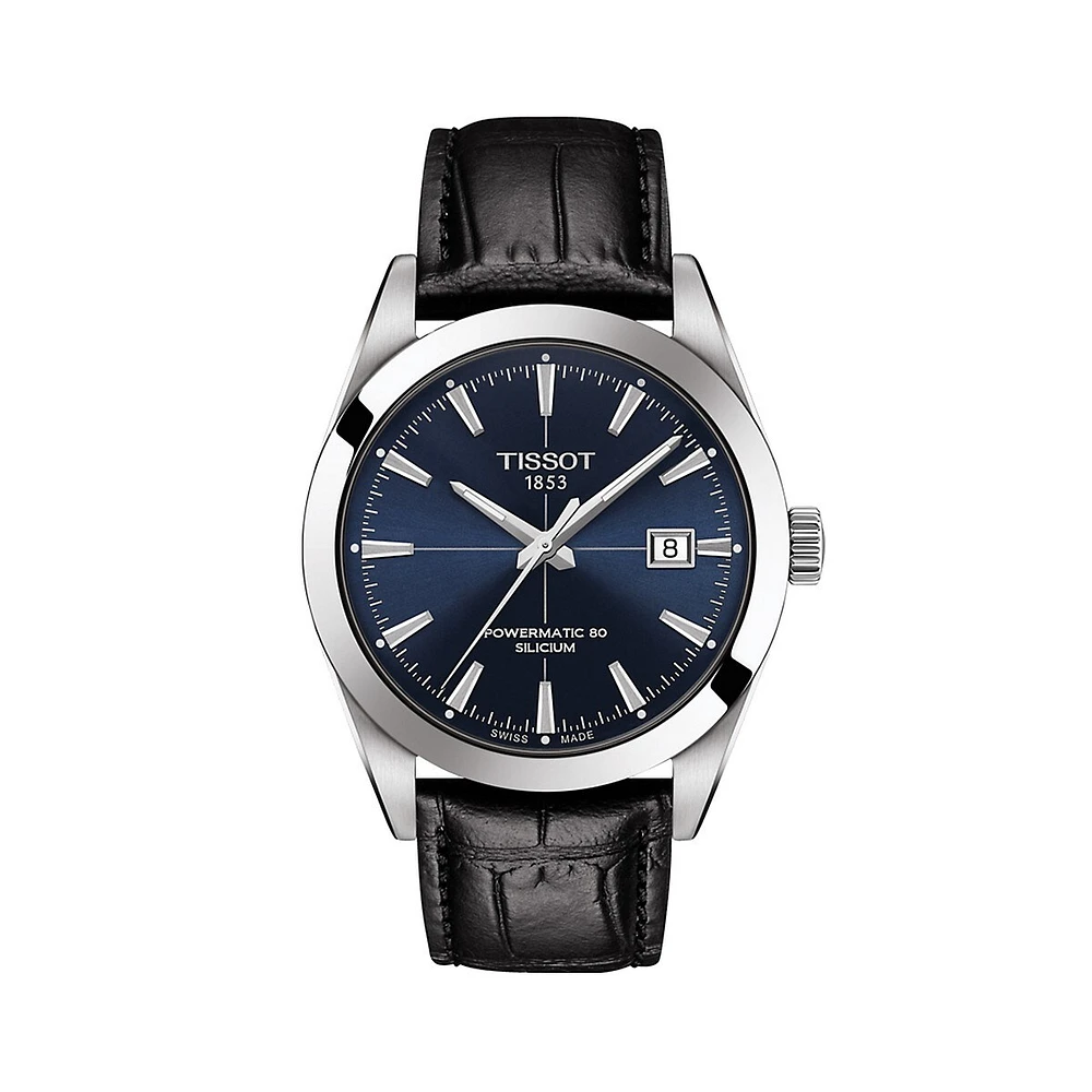 ​Gentleman Powermatic 80 Silicium Strap Watch