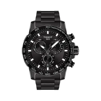 Montre chronographe à bracelet noir Supersport