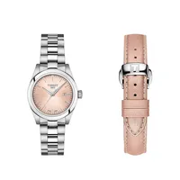 T-My Lady Pink Dial & Stainless Steel Bracelet Watch T1320101133100