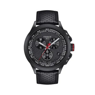 Montre chronographe à cadran noir T-Race Cycling T1354173705102