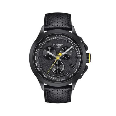 Montre chronographe à cadran noir T-Race Cycling T1354173705100