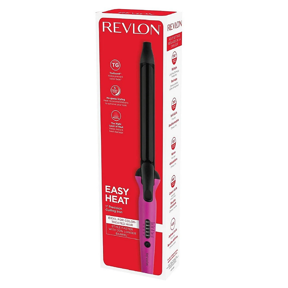 Easy Heat -Inch Precision Curling Iron