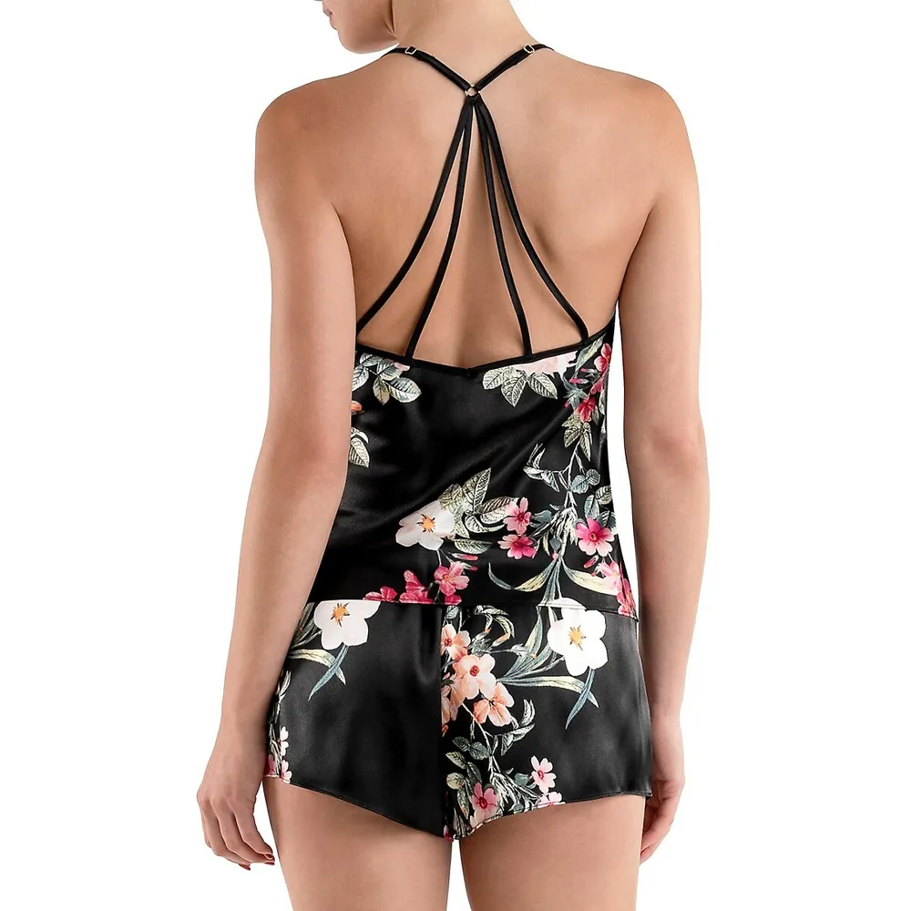 Romance 2-Piece Floral Cami Top and Shorts Set