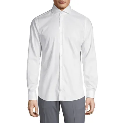 Classic Long-Sleeve Button-Down Shirt