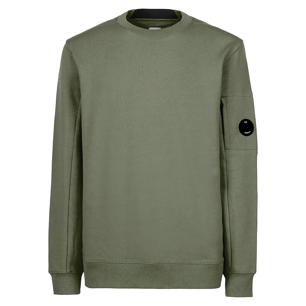 CP Company Logo-Detail Cotton Sweatshirt | Galeries de la Capitale