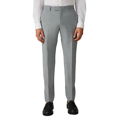 Max Slim-Fit Wool-Blend Dress Pants