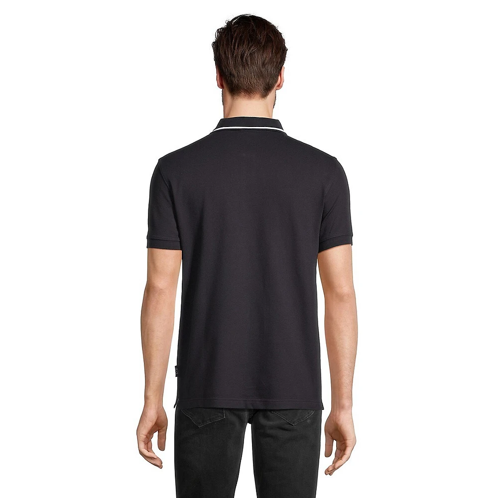 Stas Contrast-Tip Polo Shirt