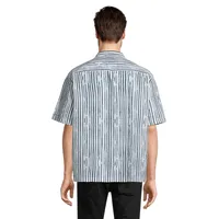 Cliro Striped Viscose Camp Shirt