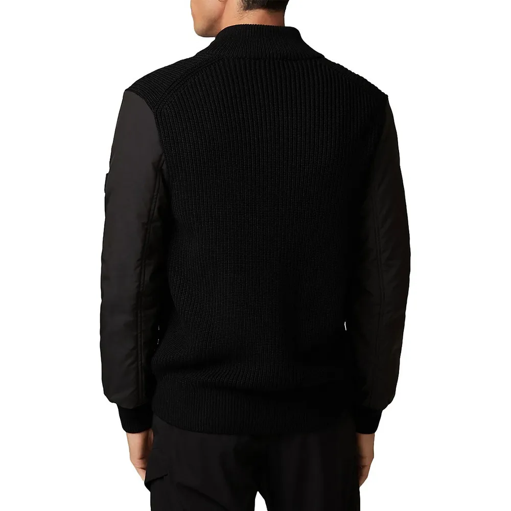 Hamilton Hybrid Knit Zip-Up Cardigan