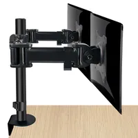 Dual Monitor Desk Mount | Fits 2 Lcd Led Screens 13” To 32” Inches, 5 °up And Down Tilt | 360°degree Swivel | Holds Up To 8kg Per Arm