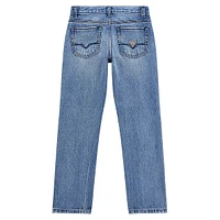 Boy's Distressed Straight-Leg Jeans