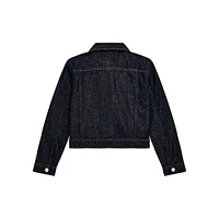 Girl's Shimmering Lurex Denim Jacket