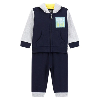 Baby Boy's Eco 2-Piece Organic Cotton Hoodie & Jogger Set