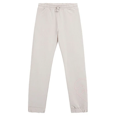 Girl's Eco Organic Cotton Logo Joggers