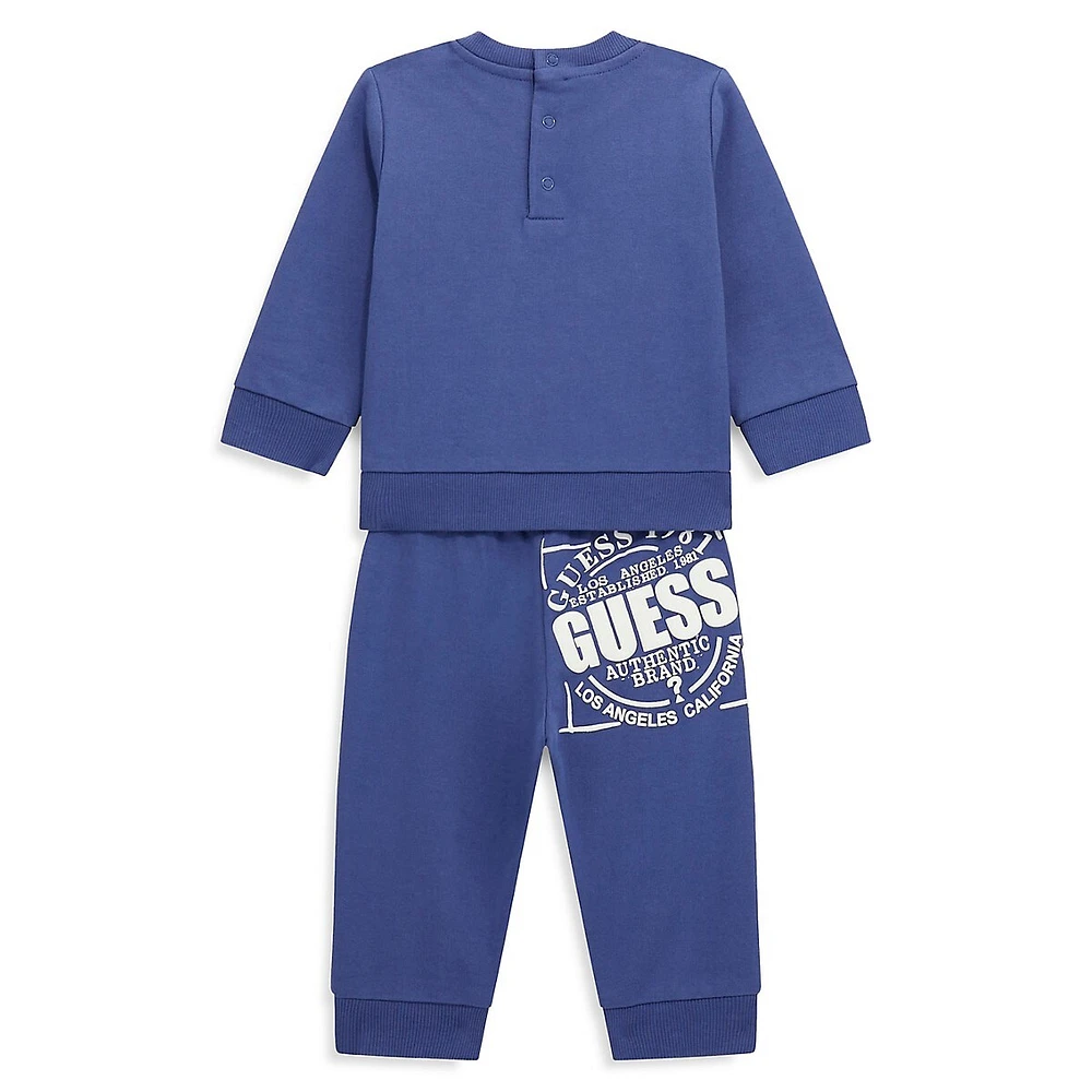 Baby Boy's 2-Piece Organic Cotton Sweatshirt & Jogger Set