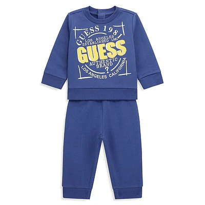 Baby Boy's 2-Piece Organic Cotton Sweatshirt & Jogger Set