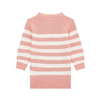 Little Girl's Striped Long-Sleeve Sweater Dress