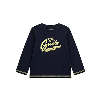 Little Kid's Long-Sleeve Logo T-Shirt