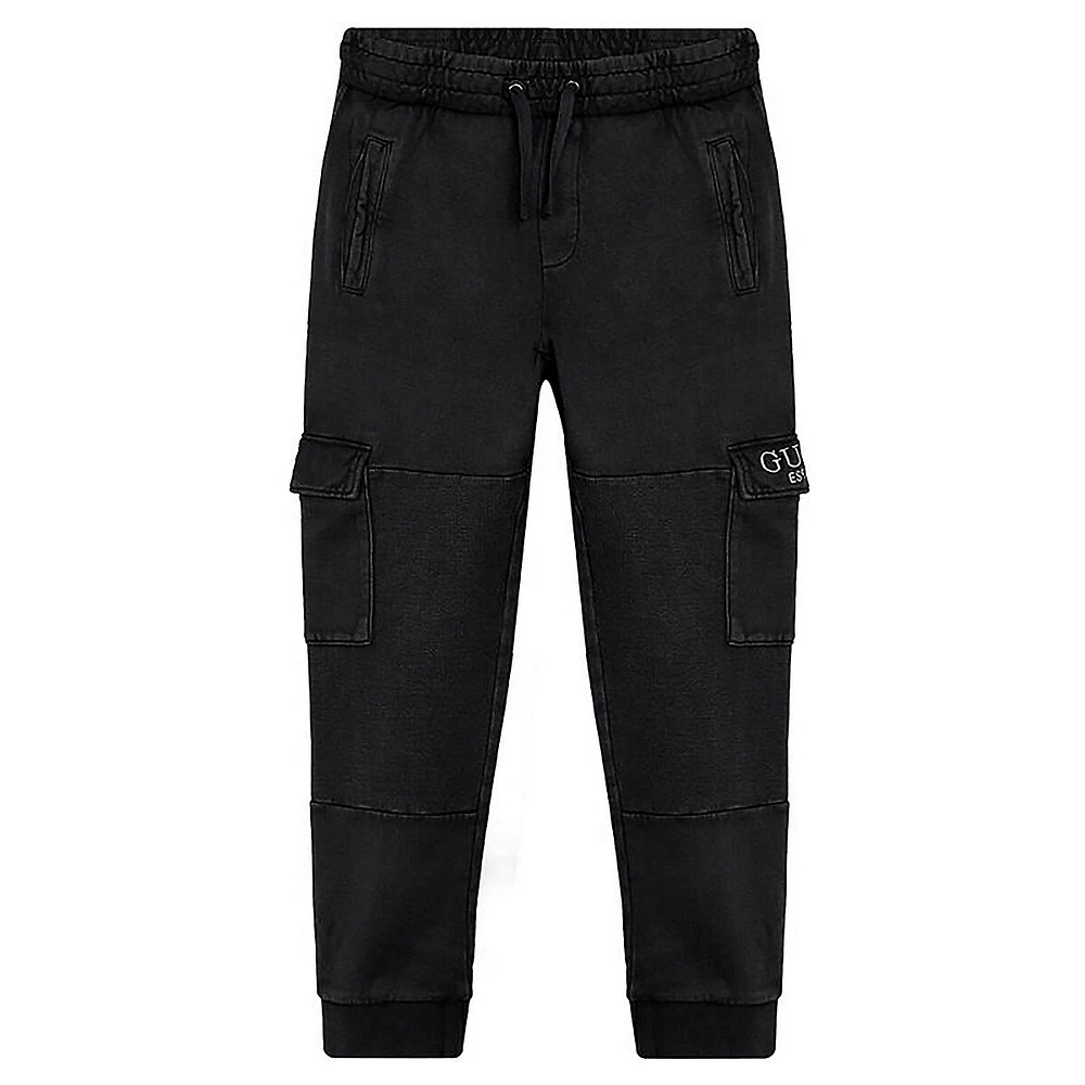 Boy's Fleece Cargo Jogger Pants