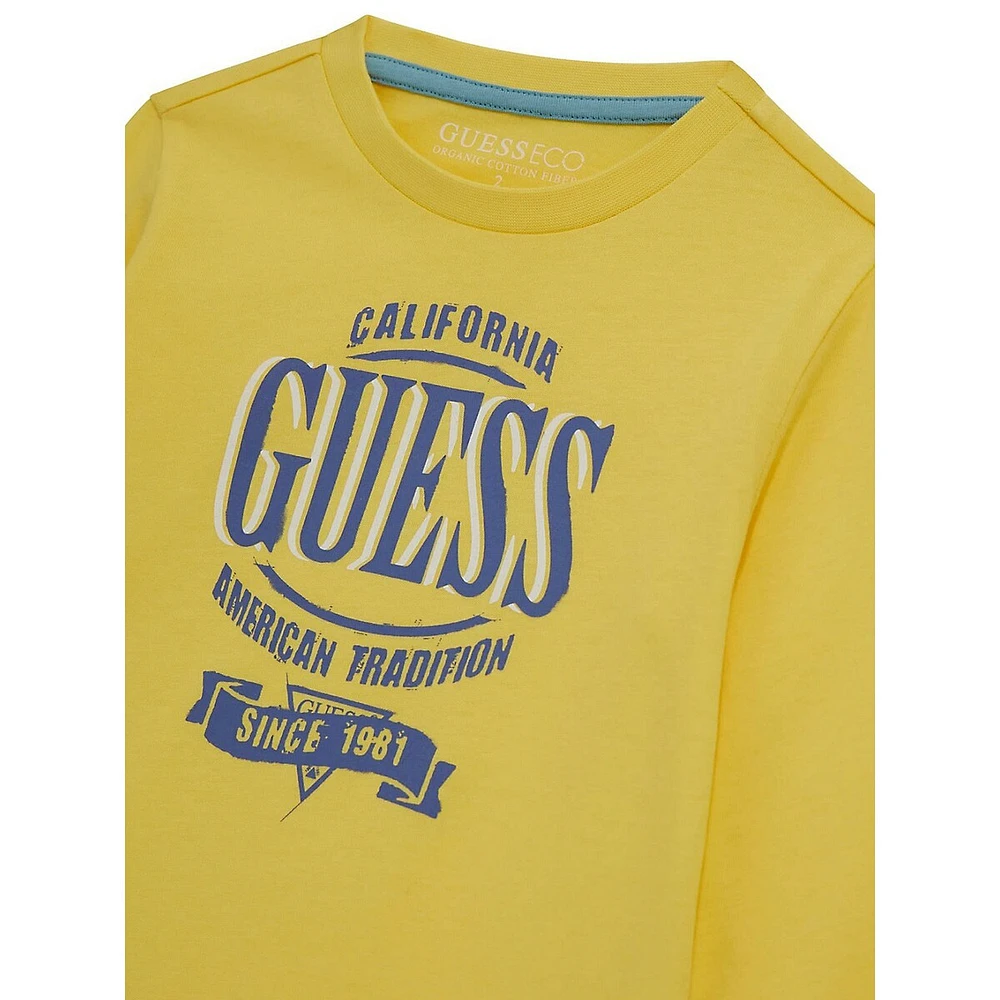 Little Boy's Long-Sleeve Logo T-Shirt