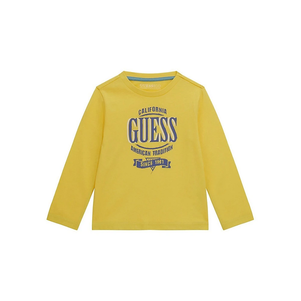 Little Boy's Long-Sleeve Logo T-Shirt