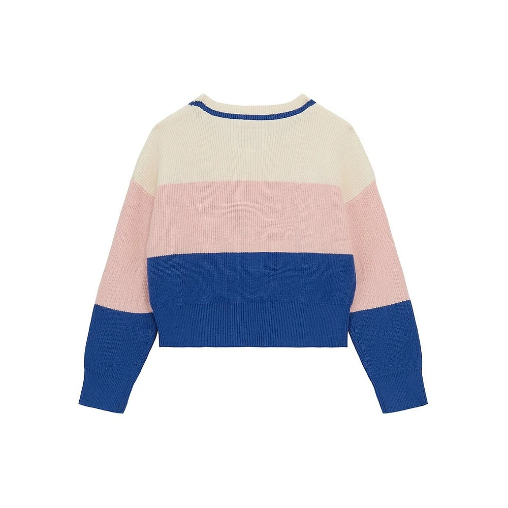 Little Girl's Striped Sweater