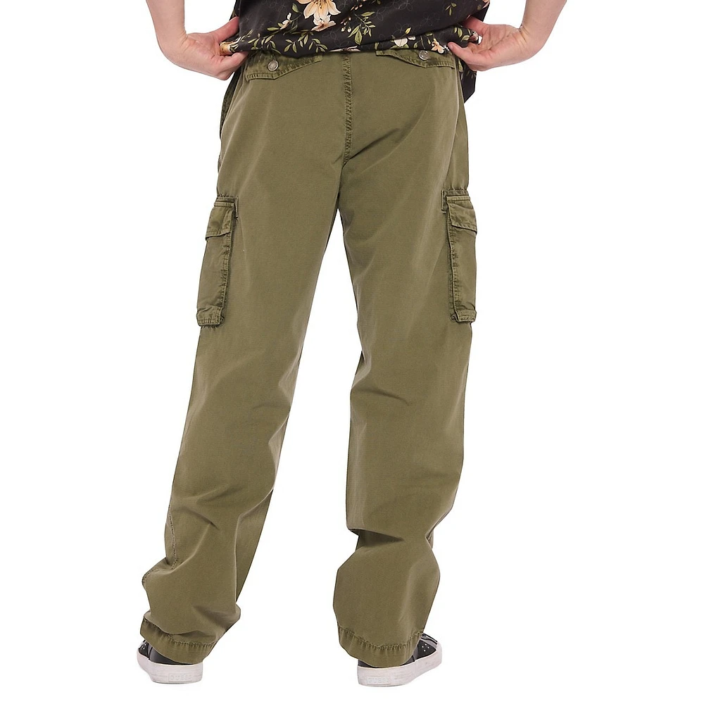 Wide-Leg Cargo Pants