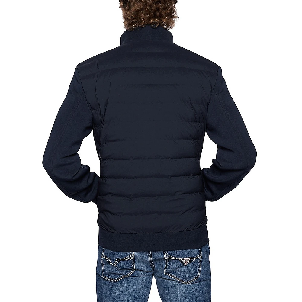 Tech Stretch Quilted Bomber Jacket