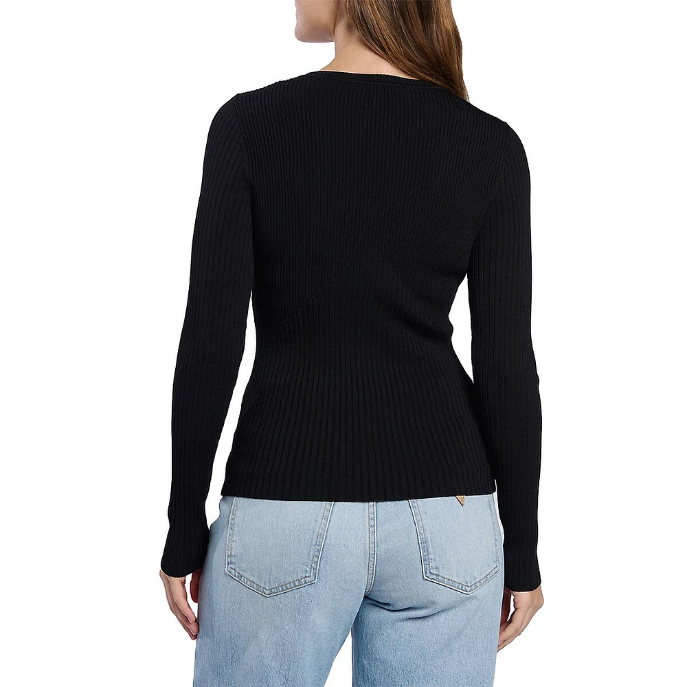 Destiny Roundneck Long-Sleeve Sweater