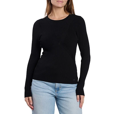 Destiny Roundneck Long-Sleeve Sweater