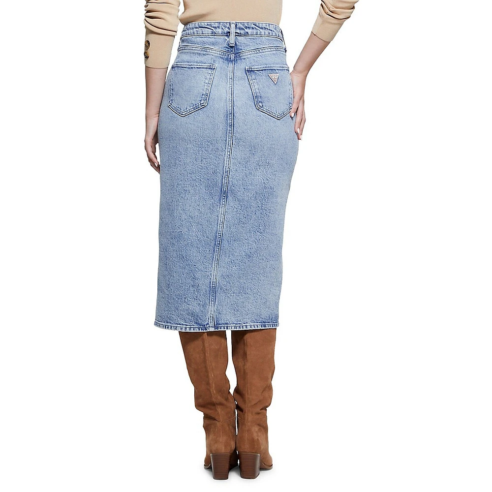 Mila Denim Midi Skirt