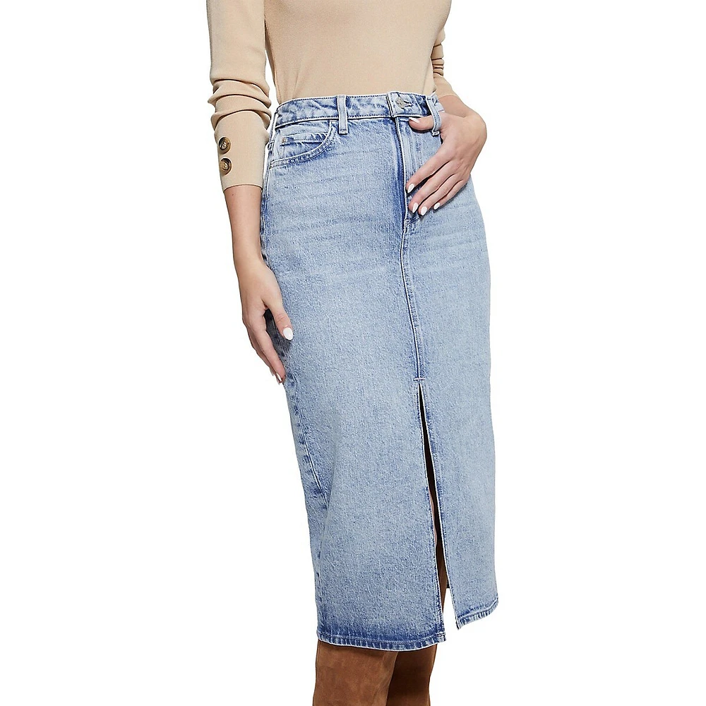 Mila Denim Midi Skirt