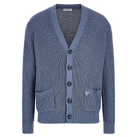 Desmond Waffle-Stitch Cardigan