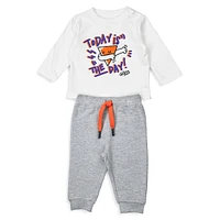 Ensemble t-shirt et pantalon à imprimé pour bébé garçon