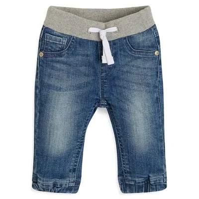 Pantalon en jean à taille élastique pour bébé garçon