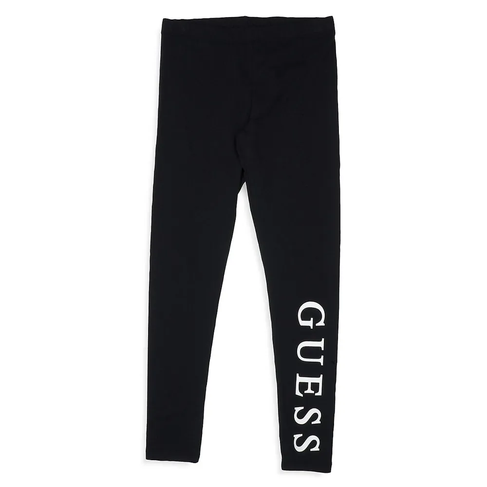 GUESS Little Girl's Stretch Cotton Leggings