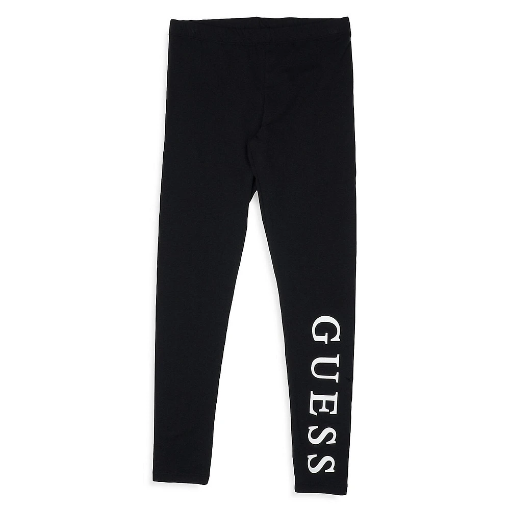 Girls Stretch Cotton Leggings