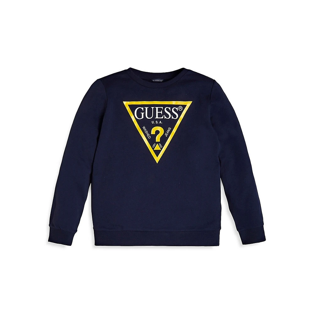 GUESS® Triangle logo sweatshirt