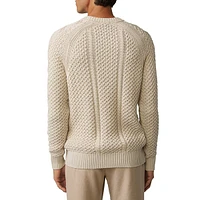 Adrian-Rz Slim-Fit Organic Cotton Textured Sweater