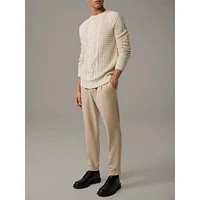 Adrian-Rz Slim-Fit Organic Cotton Textured Sweater