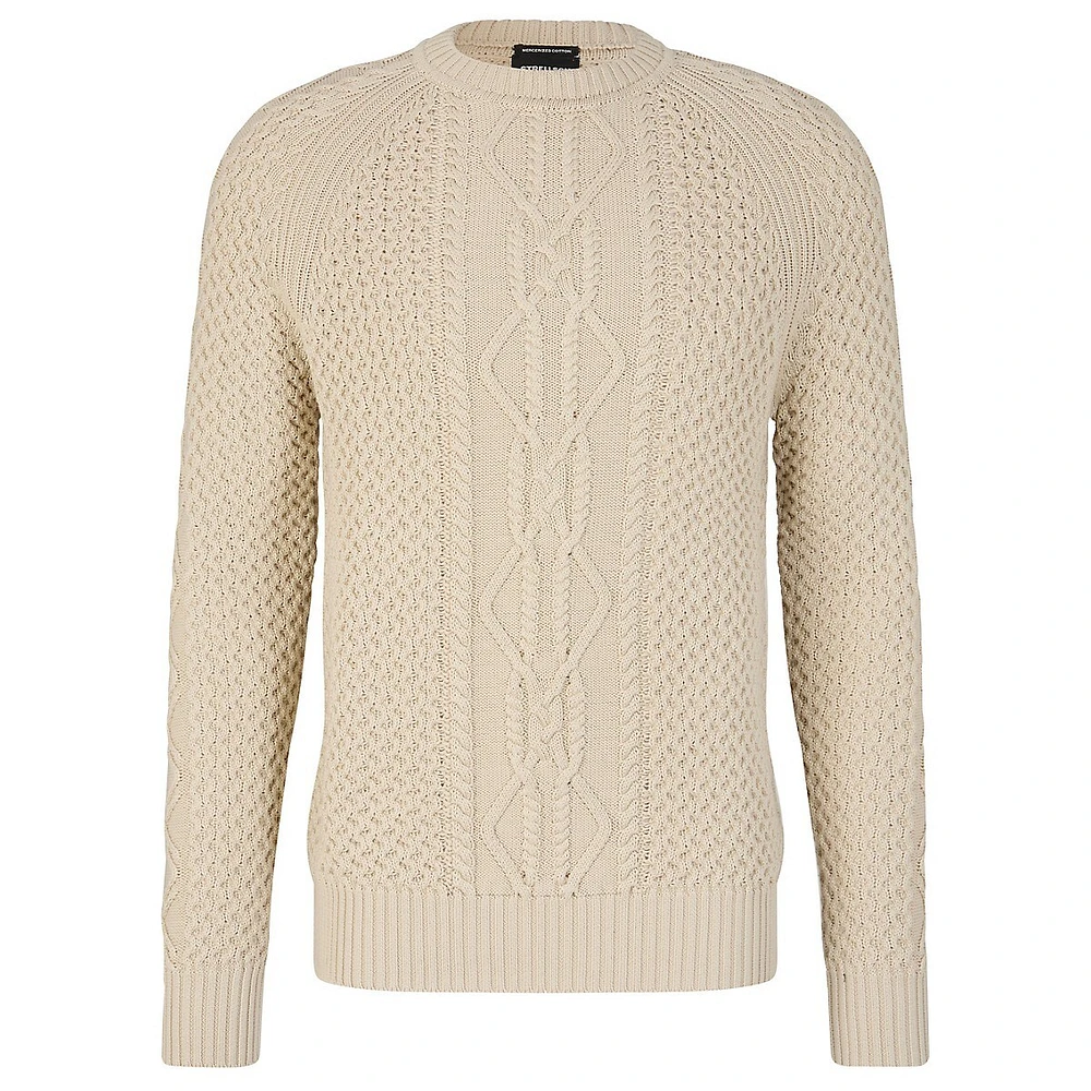 Adrian-Rz Slim-Fit Organic Cotton Textured Sweater