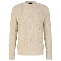 Adrian-Rz Slim-Fit Organic Cotton Textured Sweater