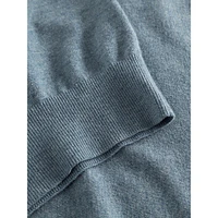 Luka Wool-Blend Mockneck Placket Sweater
