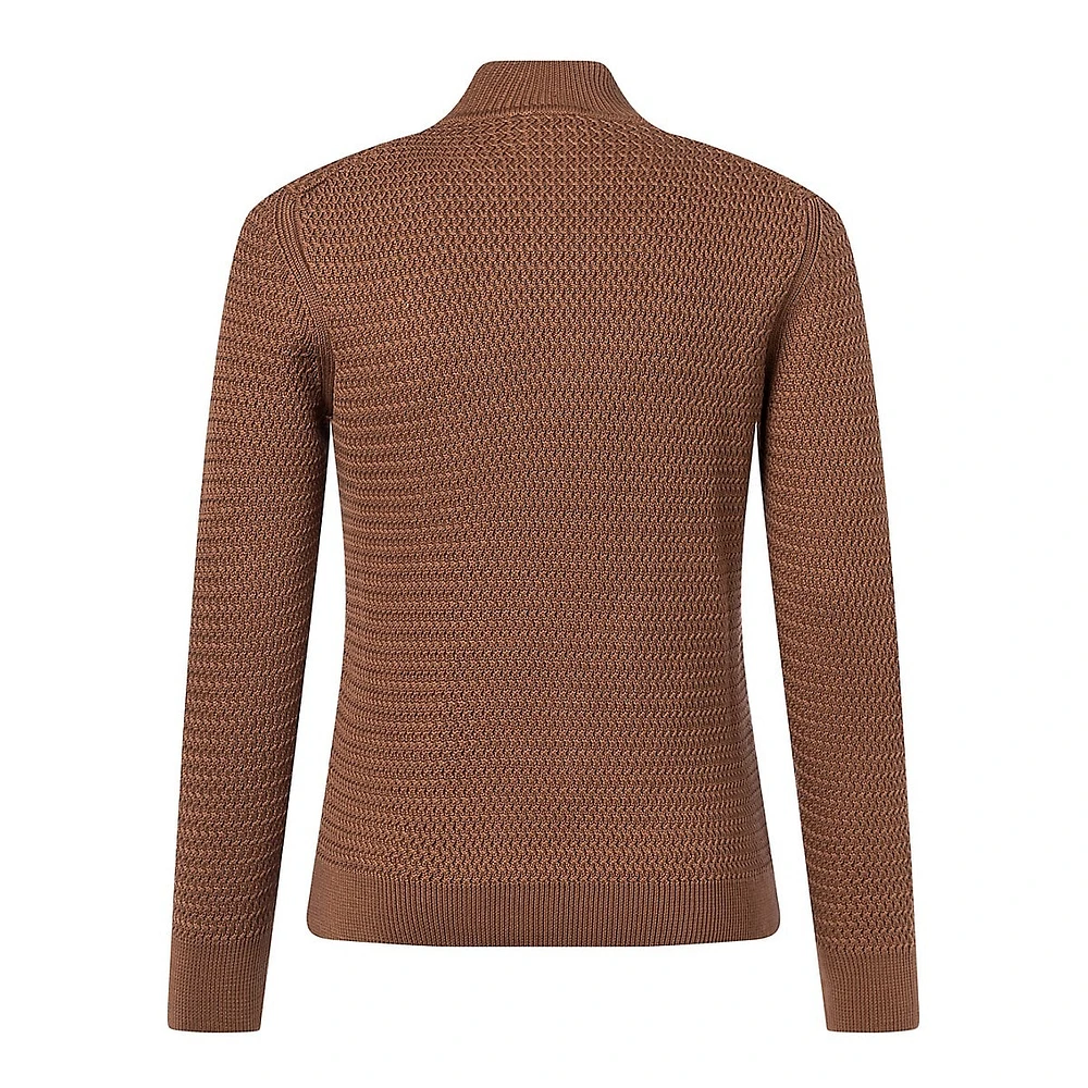 Adrian Textured Knit Organic Cotton Sweater