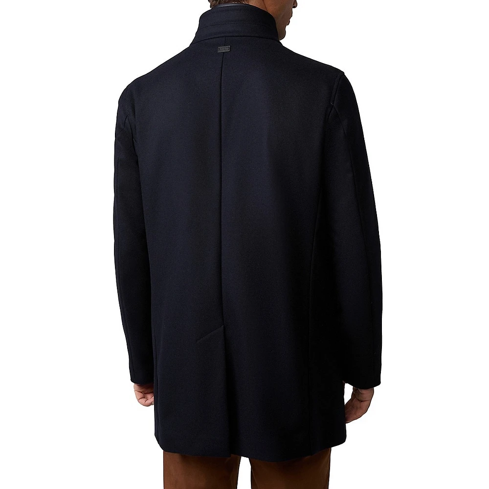 Finlay Buttoned Gilet Overcoat