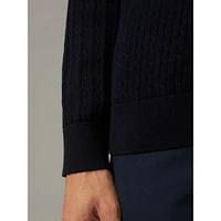 Kito-J Slim-Fit Organic Cotton Mockneck Zip Sweater