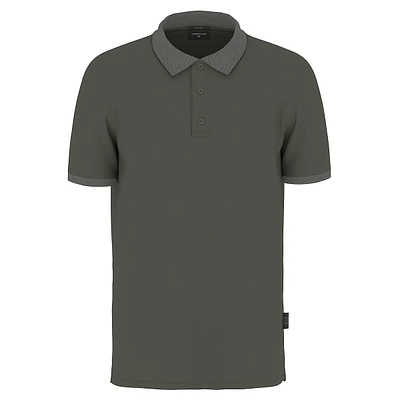 Edgar-P Contrast-Tip Polo Shirt