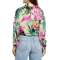 Chemise Jun à manches longues avec nœud